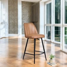 Walton Bar Stool - Spice Tan Walton Bar Stool - Spice Tan