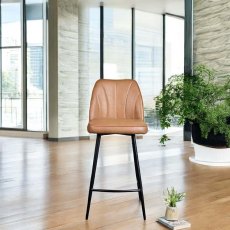 Walton Bar Stool - Spice Tan Walton Bar Stool - Spice Tan