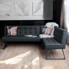 Rubix Corner Bench in Grey Rubix Corner Bench in Grey