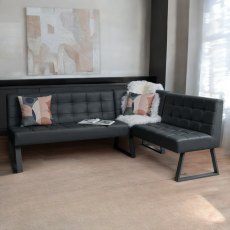 Rubix Corner Bench in Grey Rubix Corner Bench in Grey