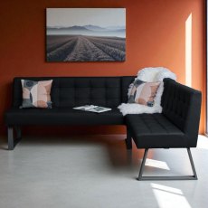 Rubix Corner Bench in Black Rubix Corner Bench in Black