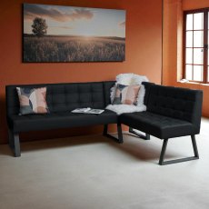 Rubix Corner Bench in Black Rubix Corner Bench in Black