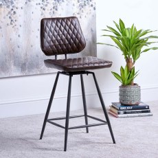 Digby Bar Stool - Dark Brown Digby Bar Stool - Dark Brown