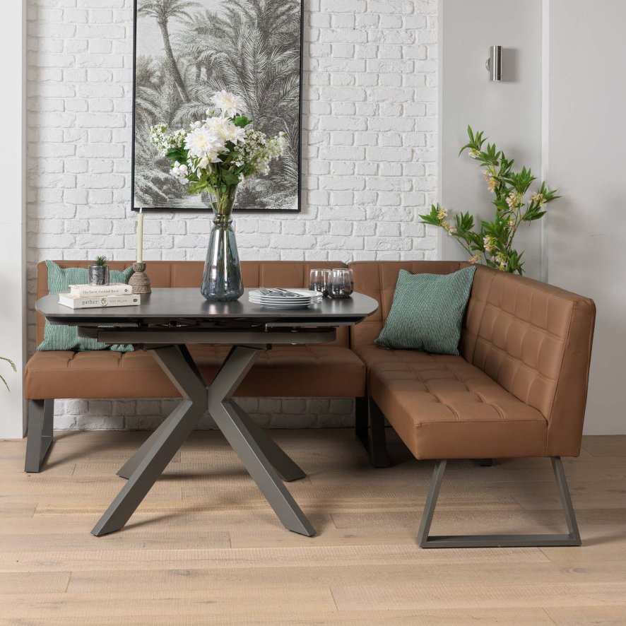 Woods Saturn Motion Table 130-190cm in Dark Grey