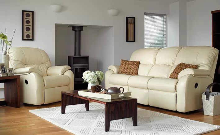 The G Plan Mistral sofa will add a timeless look to any living space whilst providing you with generous lumbar support. The G Plan leather sofa collection is extremely durable and comes in a variety of size and recliner options.
