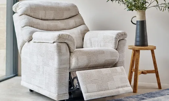 A G Plan recliner chair or sofa is all you need for a relaxing night in. You can choose between a range of manual or power G Plan recliner options in our store, so all you have to do is put your feet up and relax.