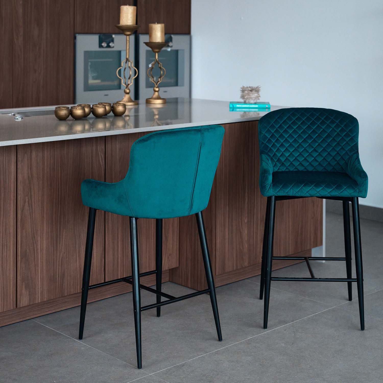 Teal swivel online bar stools