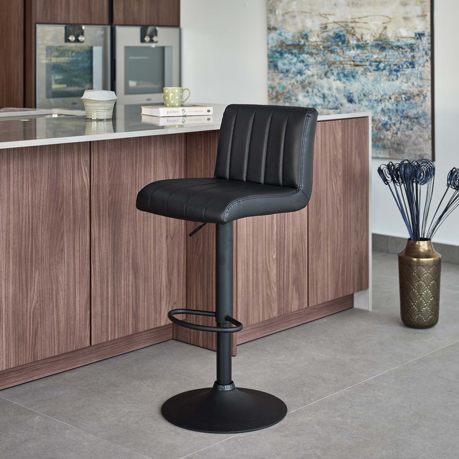 Woods George Bar Stool in Black - Woods Furniture