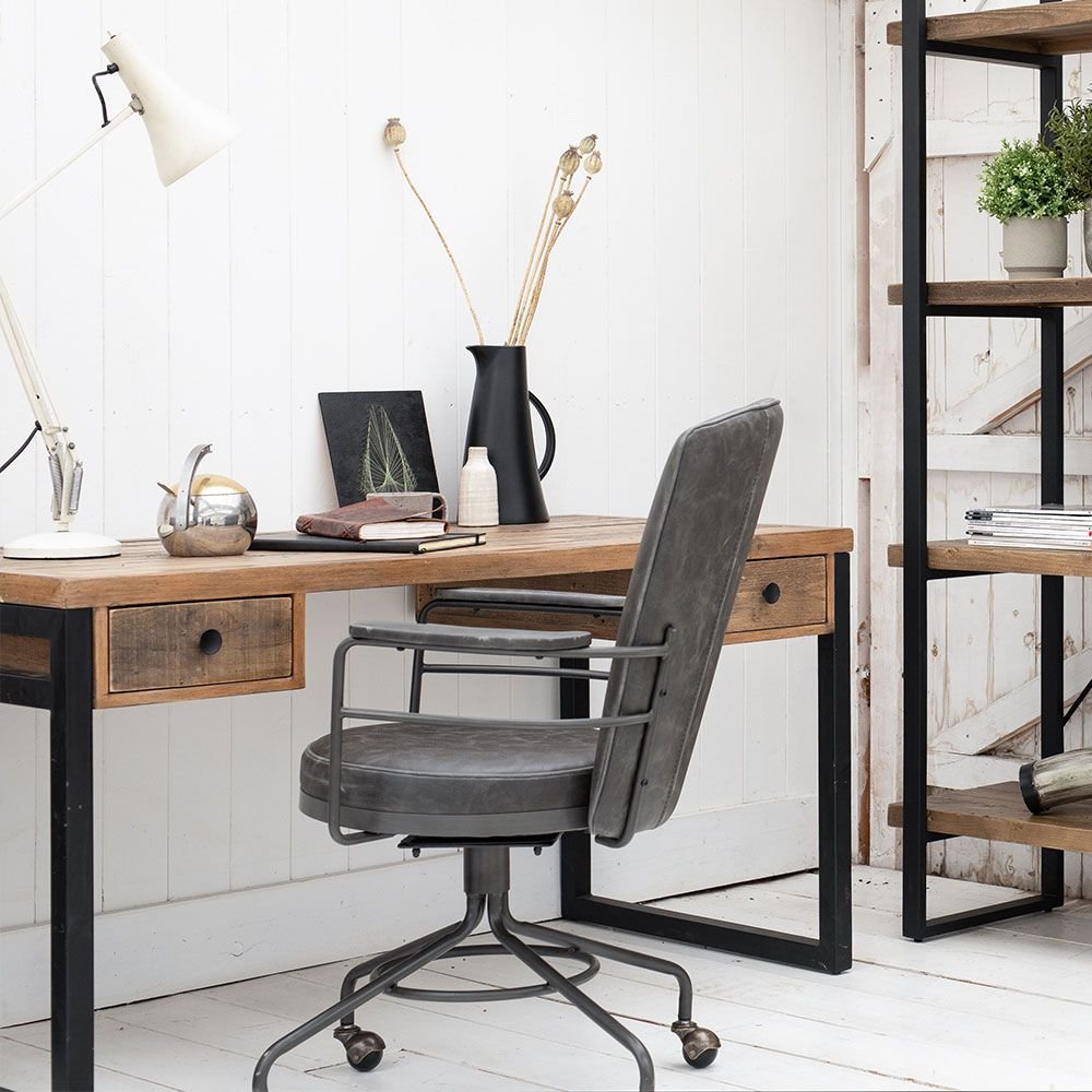 Hardy Office Chair - Grey - Woods Furniture