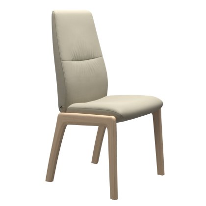 Stressless Mint High Back Dining Chair with Traditional Base Stressless Mint High Back Dining Chair with Traditional Base