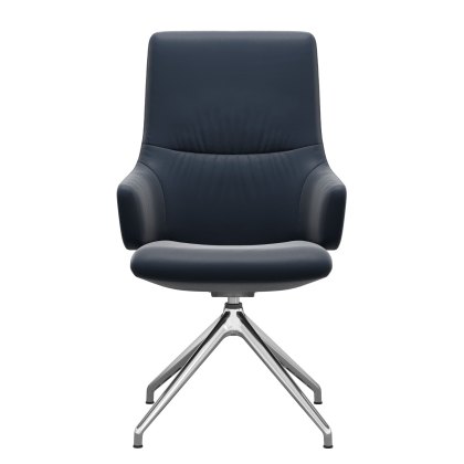 Stressless Mint High Back Dining Chair with Cross Base Stressless Mint High Back Dining Chair with Cross Base