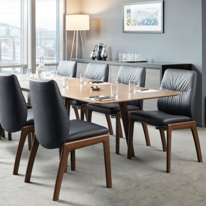 Stressless Mint Low Back Dining Chair with Traditional Base Stressless Mint Low Back Dining Chair with Traditional Base