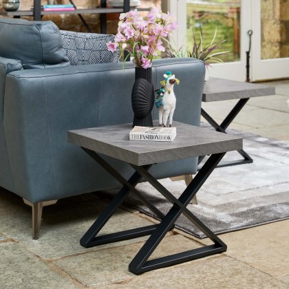 Jupiter Faux Concrete Lamp Table Jupiter Faux Concrete Lamp Table