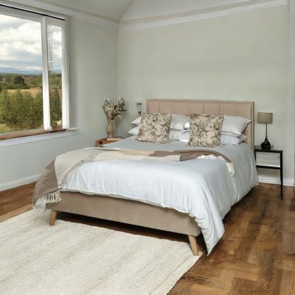 Isabella Double Bed - Cream