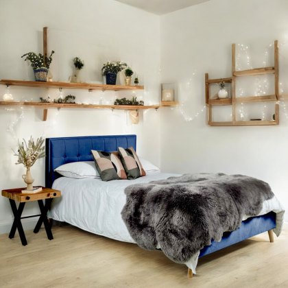 Isabella King Size Bed - Blue Isabella King Size Bed - Blue