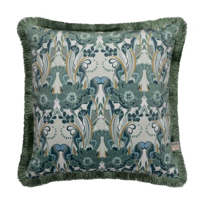 Noveau Green Cushion 43x43cm Noveau Green Cushion 43x43cm