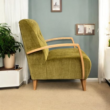 Ibberton Accent Chair in Pesto Henderson Chenille