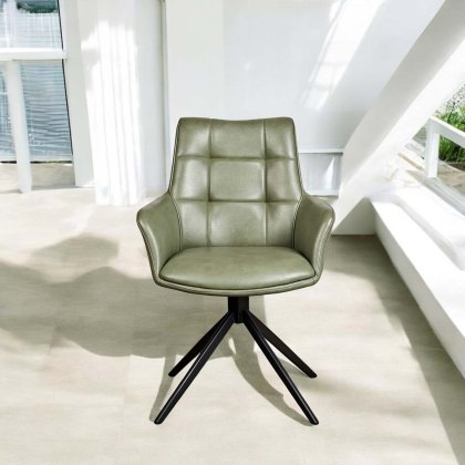 Jill Olive Green Dining Chair