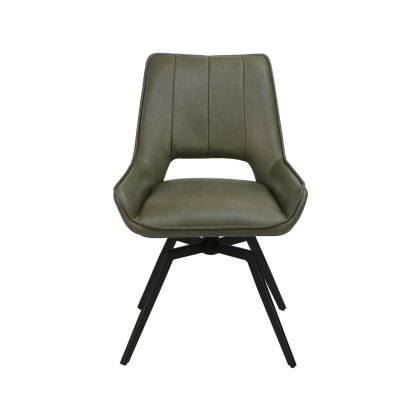 Lily Olive Green Dining Chair (Set of 2)