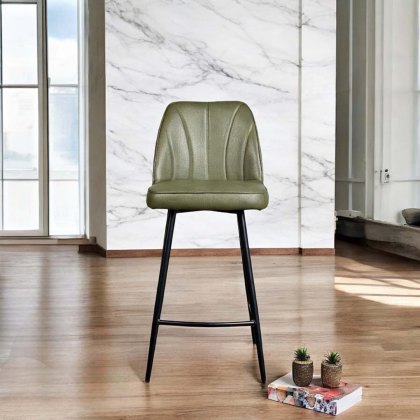 Walton Bar Stool - Olive Green