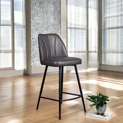 Walton Bar Stool - Slate Grey Walton Bar Stool - Slate Grey