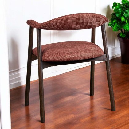 Albi Dining Chair - Copper / Dark Oak Legs (Set of 2)