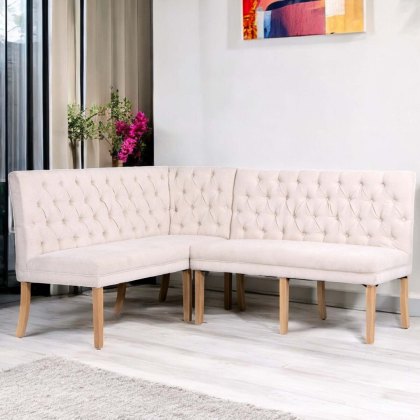 Boston Corner Bench in Natural (Right Hand Facing) Boston Corner Bench in Natural (Right Hand Facing)