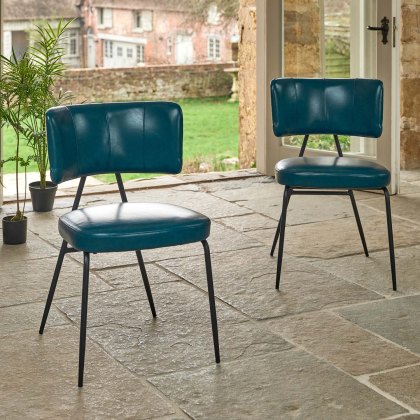 Admiral Dark Blue Dining Chair (Set of 2) Admiral Dark Blue Dining Chair (Set of 2)