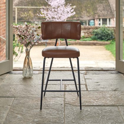 Admiral Brown Bar Stool