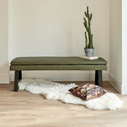 Industrial Bench Seat - Olive Green Industrial Bench Seat - Olive Green