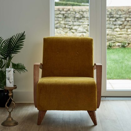 Ibberton Accent Chair in Saffron Henderson Chenille