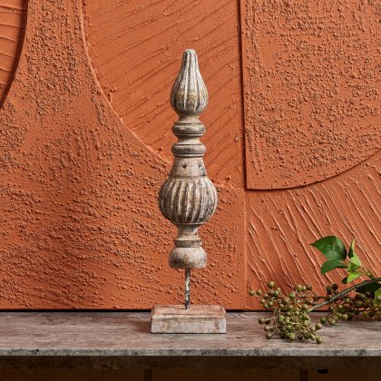 Wooden Bud Trophy Ornament - Vintage Gold Wooden Bud Trophy Ornament - Vintage Gold