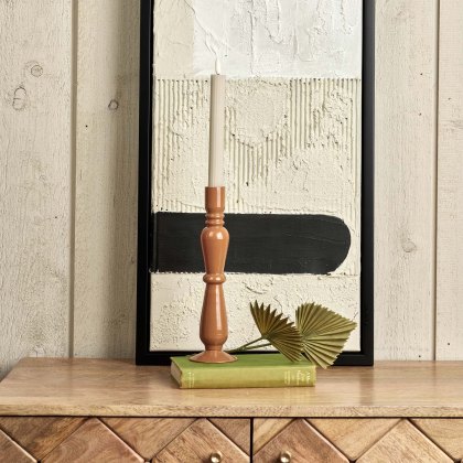 Royal Glass Candle Stick in Passion - Small Royal Glass Candle Stick in Passion - Small