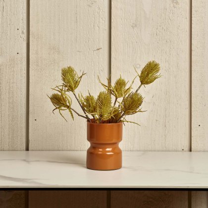 Glass Drum Vase in Passion - Small Glass Drum Vase in Passion - Small