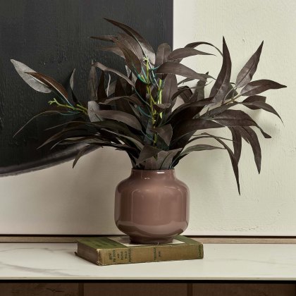 Glass Base Vase in Misty Rose - Small Glass Base Vase in Misty Rose - Small