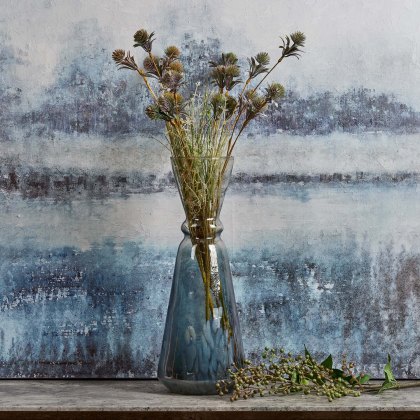 Glass Royal Vase in Full Luster and Cheena Grey - Small Glass Royal Vase in Full Luster and Cheena Grey - Small