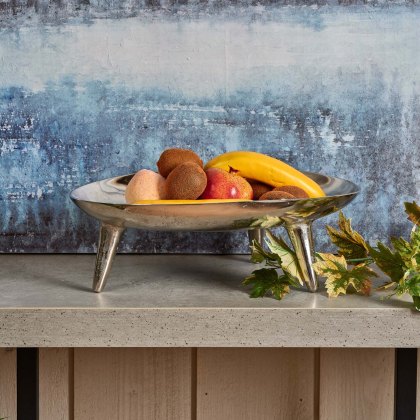 Oval Dish in Nickel - Small Oval Dish in Nickel - Small