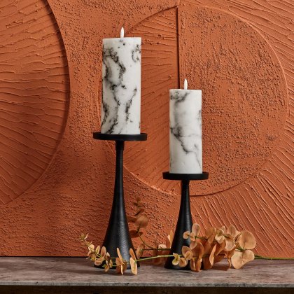 Conical Candle Stand in Black - Small