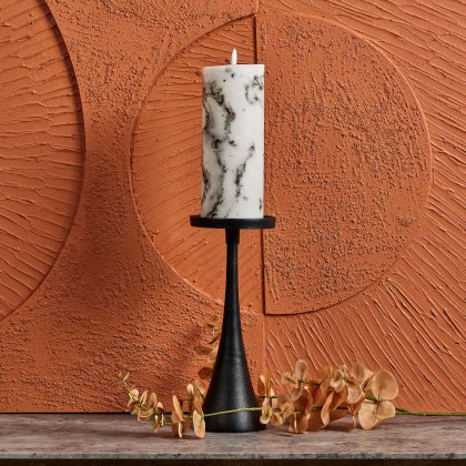 Conical Candle Stand in Black - Large Conical Candle Stand in Black - Large
