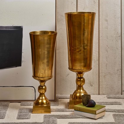 Cone Vase in Gold - Large