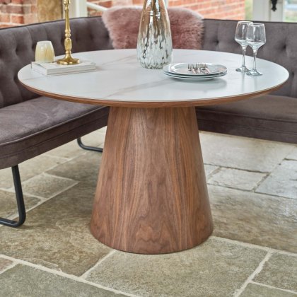 Sutton 120cm Round Dining Table in Walnut Sutton 120cm Round Dining Table in Walnut
