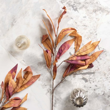 Autumnal Mango leaf spray 70cm Autumnal Mango leaf spray 70cm
