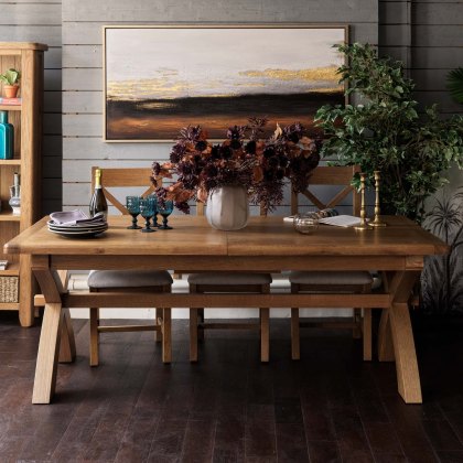 Ledbury 200-250cm Extending Dining Table with X Legs Ledbury 200-250cm Extending Dining Table with X Legs