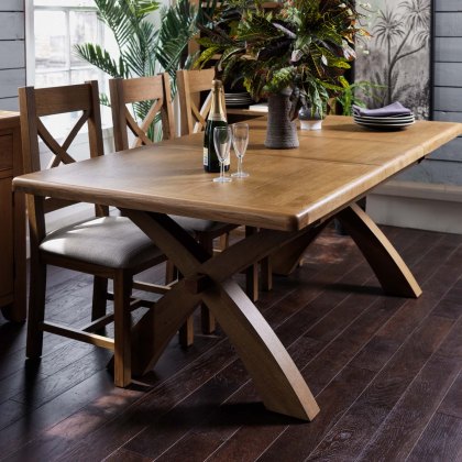 Ledbury 150-200cm Extending Dining Table with X Legs Ledbury 150-200cm Extending Dining Table with X Legs
