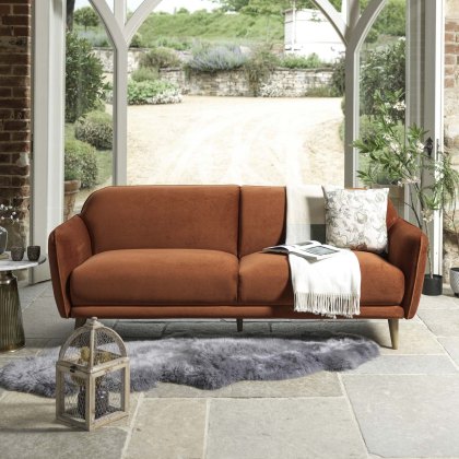 Tamar 3 Seater Sofa in Burnt Orange Tamar 3 Seater Sofa in Burnt Orange
