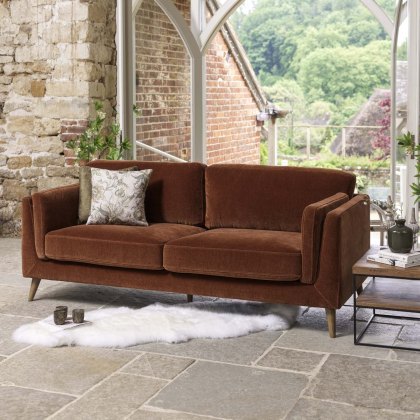 Harris 3 Seater Sofa in Rust Harris 3 Seater Sofa in Rust