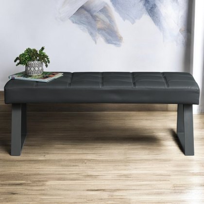 Rubix Low Bench in Grey Rubix Low Bench in Grey