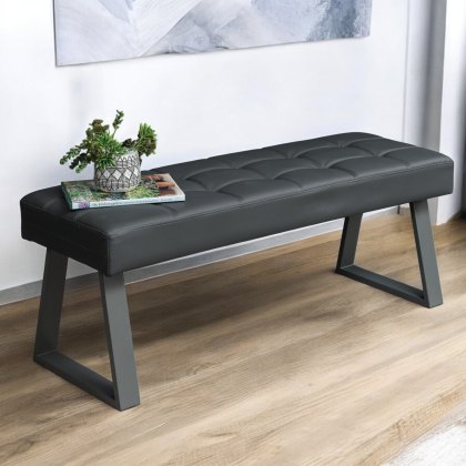 Rubix Low Bench in Grey Rubix Low Bench in Grey