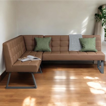 Rubix Corner Bench in Tan Rubix Corner Bench in Tan