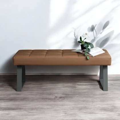 Rubix Low Bench in Tan Rubix Low Bench in Tan